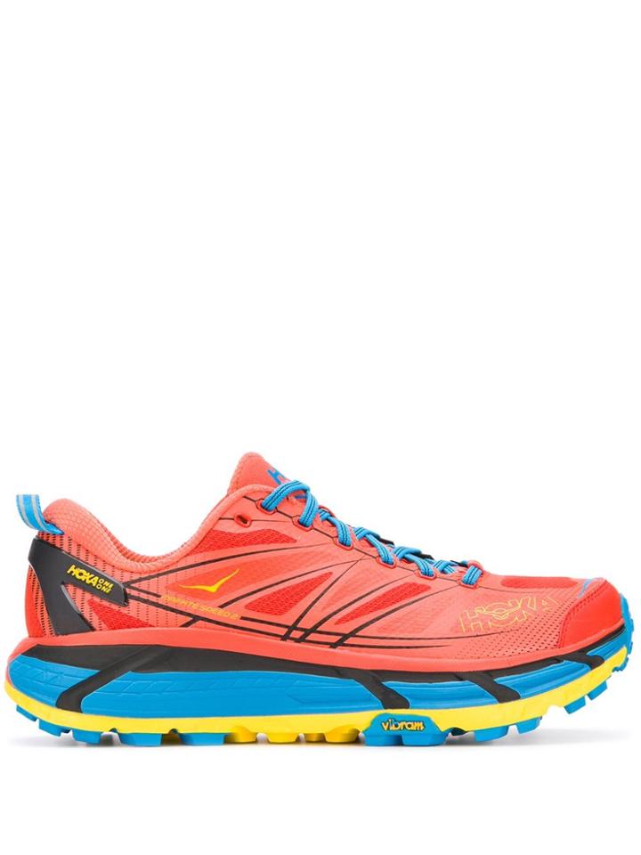 Hoka One One Panelled Sneakers - Orange