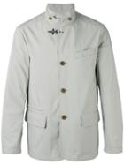 Fay - Buttoned High Collar Jacket - Men - Cotton/polyamide/polyester/polyurethane - Xxl, Nude/neutrals, Cotton/polyamide/polyester/polyurethane