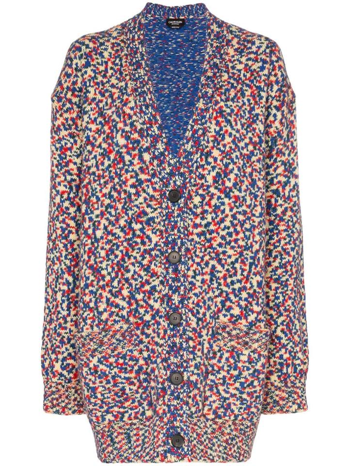 Calvin Klein 205w39nyc Oversized V Neck Knitted Cardigan - Multicolour
