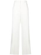 Jil Sander High Waist Straight Leg Trousers - White