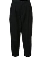Comme Des Garçons Tricot Cropped Trousers, Women's, Size: Small, Black, Cotton/wool