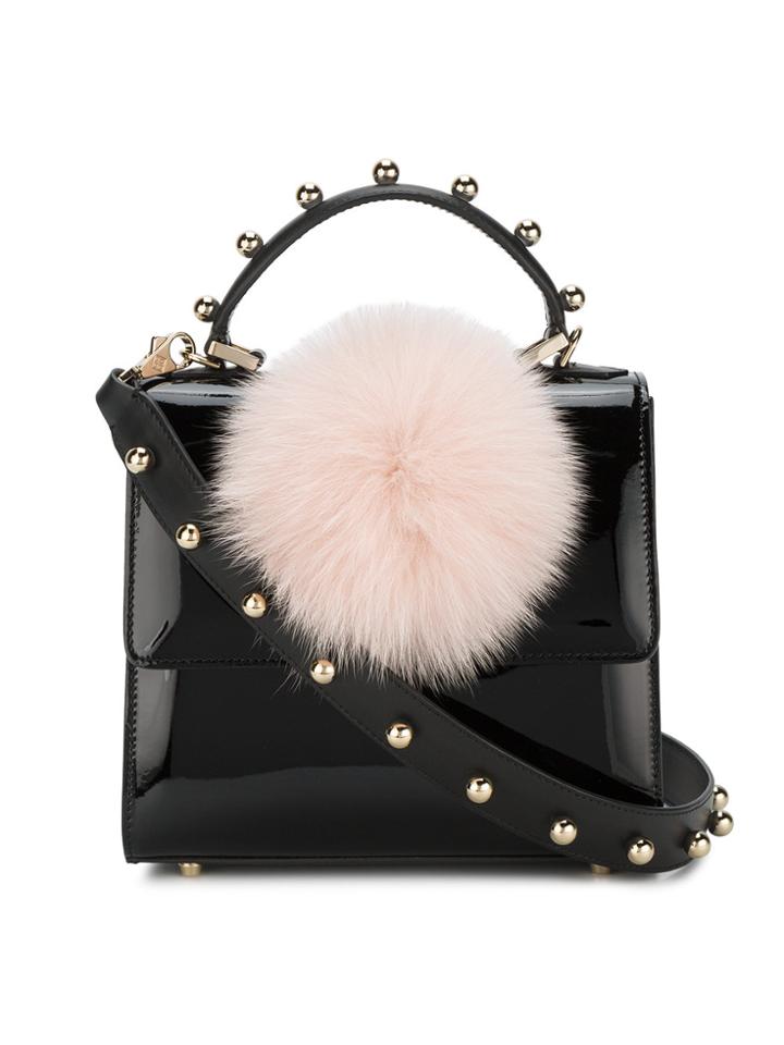 Les Petits Joueurs Mini Alex Bunny Shoulder Bag - Black