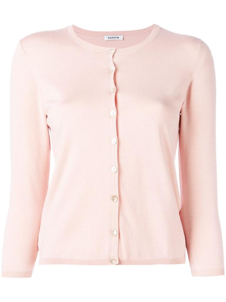 P.a.r.o.s.h. Classic Cardigan - Pink & Purple
