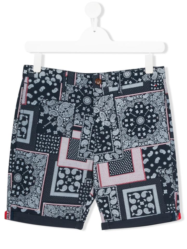 Tommy Hilfiger Junior Bandana Print Shorts - Blue