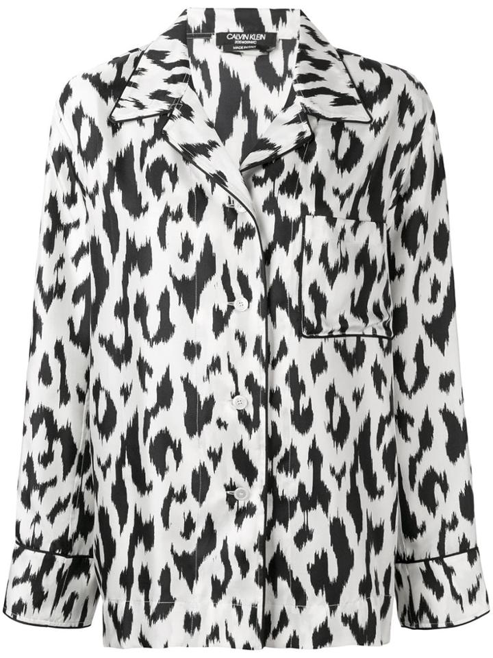 Calvin Klein 205w39nyc Leopard Print Shirt - White