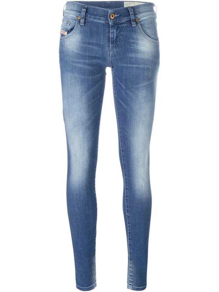 Diesel Skinny Jeans, Women's, Size: 27, Blue, Cotton/spandex/elastane