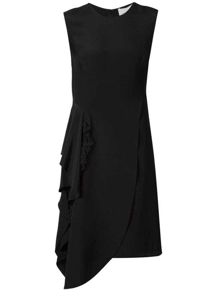 3.1 Phillip Lim Asymmetric Draped Dress, Women's, Size: 6, Black, Silk