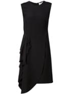 3.1 Phillip Lim Asymmetric Draped Dress, Women's, Size: 6, Black, Silk