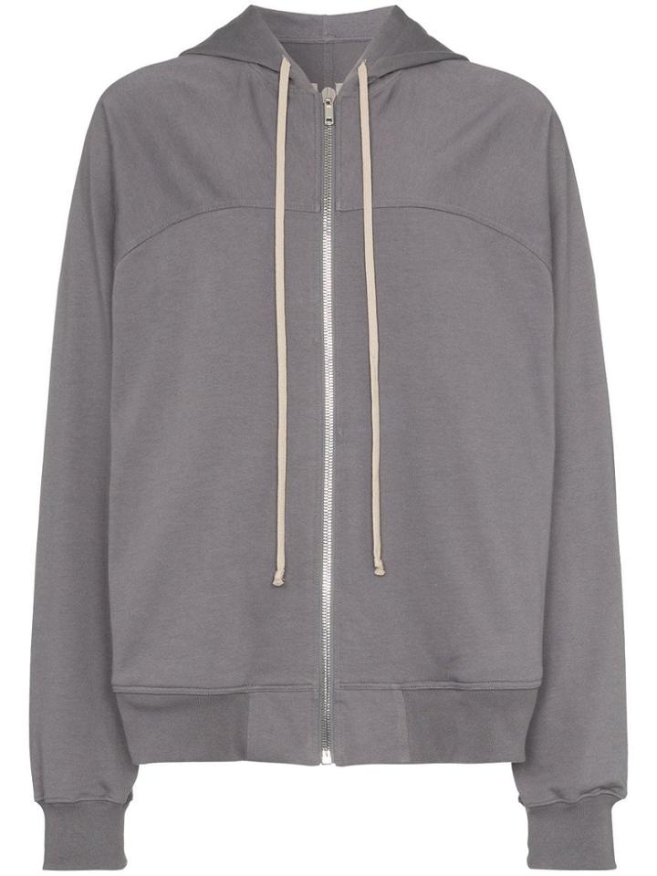 Rick Owens Zip-up Hoodie - Grey