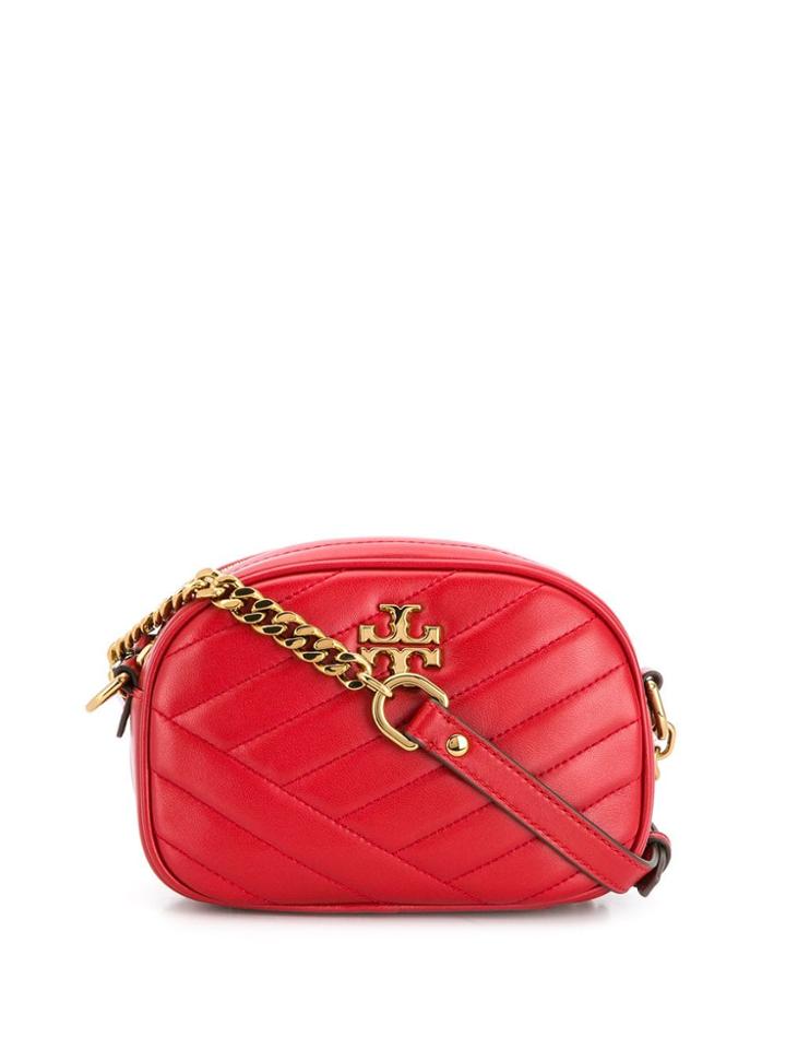 Tory Burch Kira Small Leather Crossbody - Red