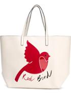 Red Valentino Bird Print Tote Bag