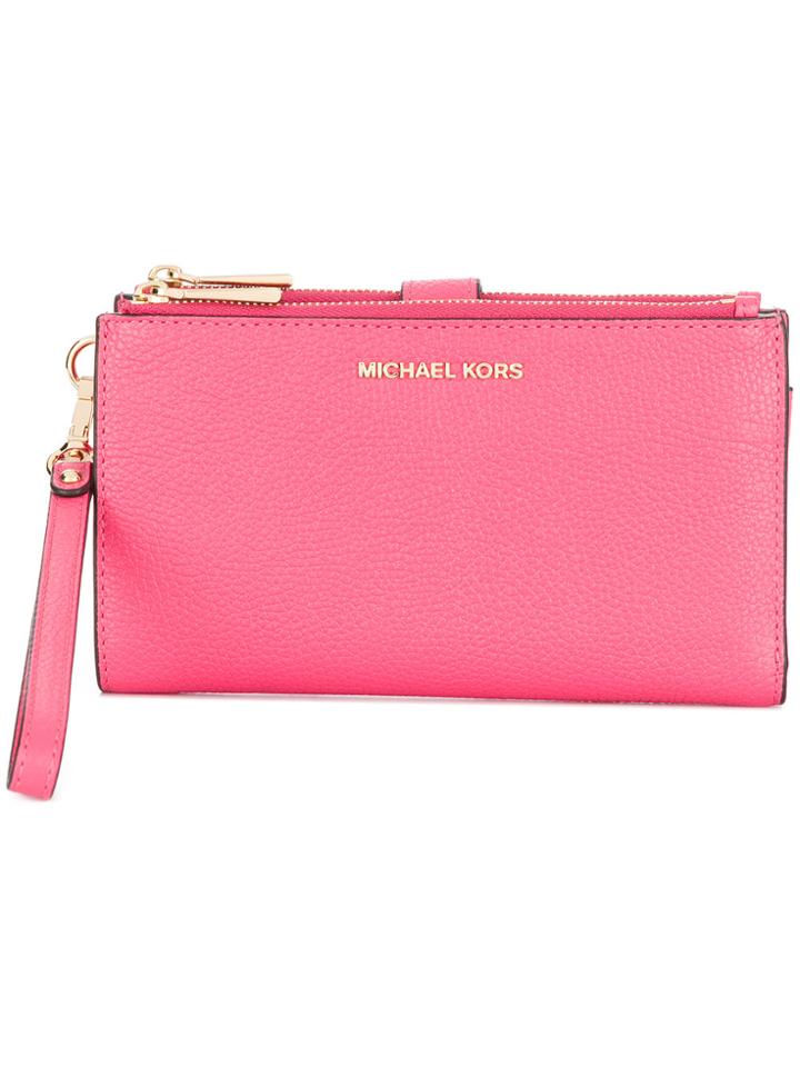Michael Michael Kors Mercer Zipped Wallet - Pink & Purple