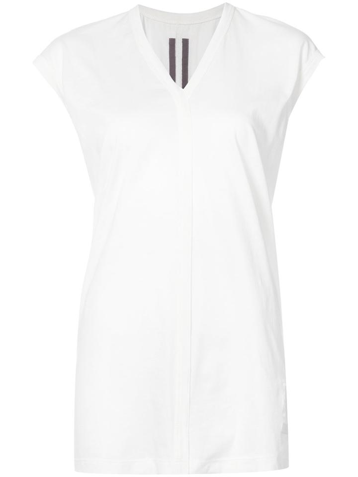 Rick Owens Drkshdw V-neck T-shirt - White
