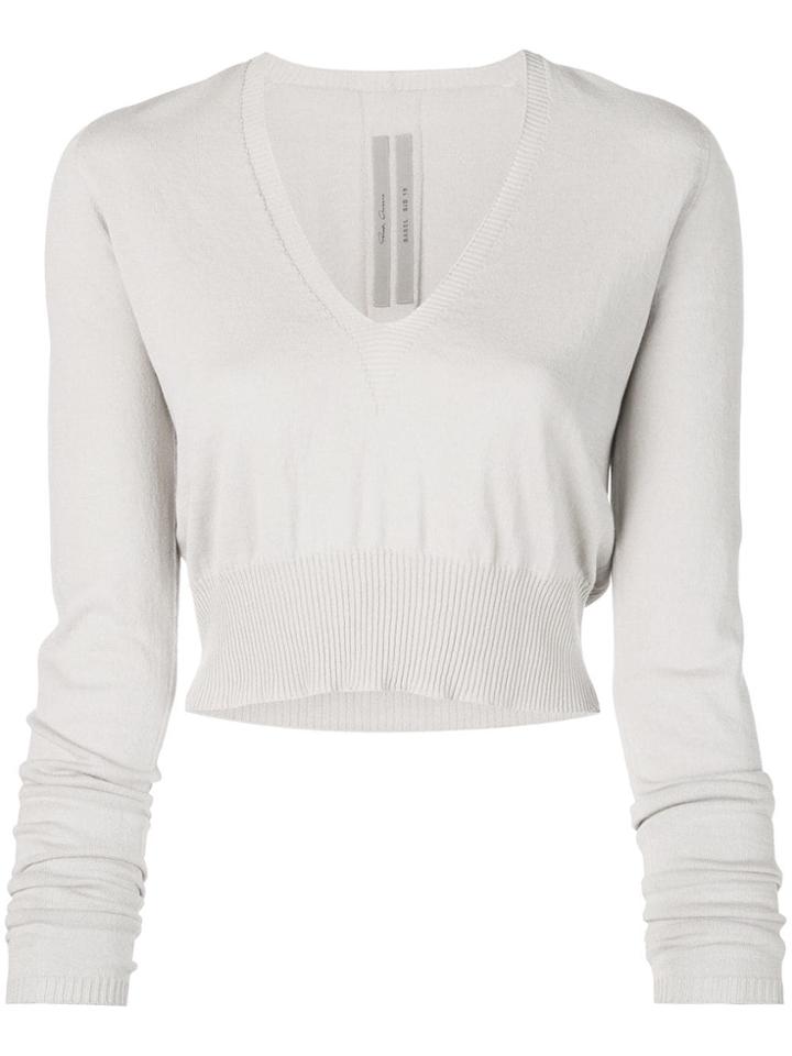 Rick Owens Cropped Pullover - Neutrals