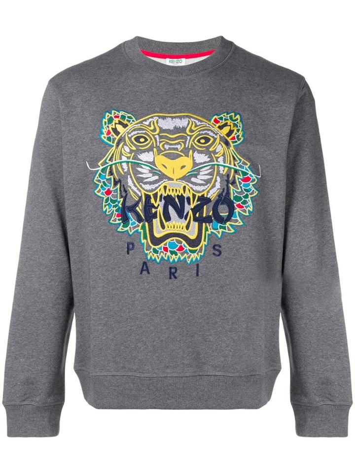 Kenzo Logo Patch Sweatshirt - Grey