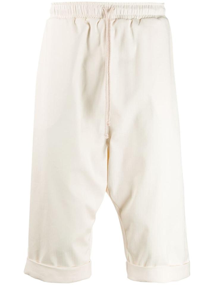 Alchemy Drop Crotch Shorts - White