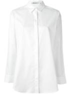 T By Alexander Wang Slit Back Shirt, Women's, Size: 8, White, Cotton