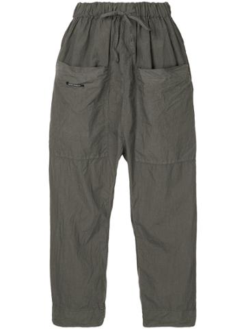 Album Di Famiglia Creased Trousers - Grey