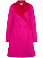 Emilio Pucci Contrast Double-breasted Coat - Pink