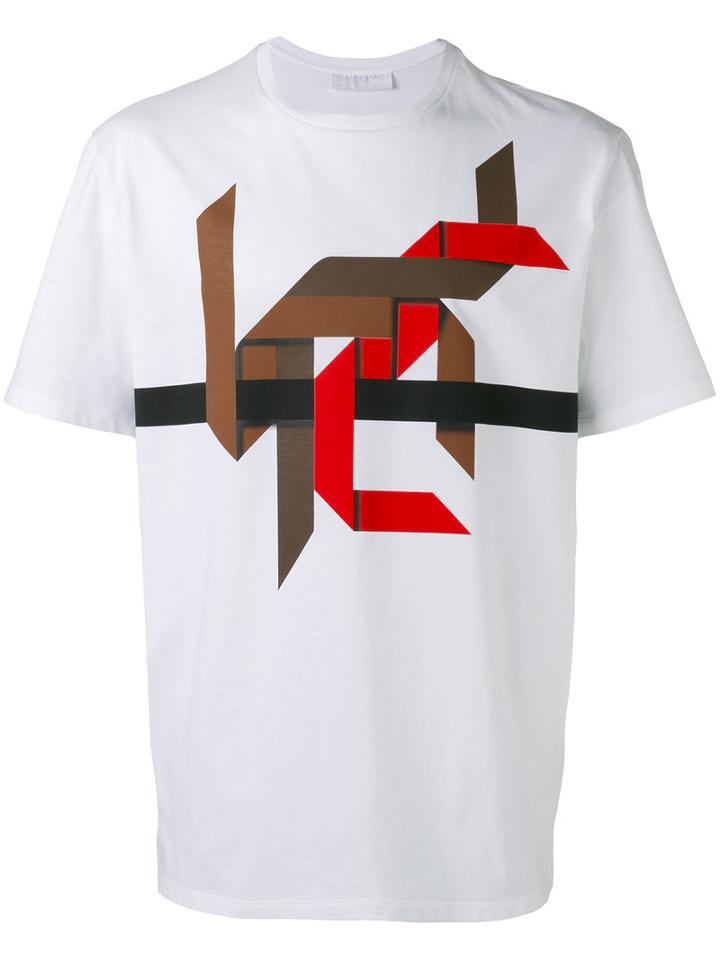 Neil Barrett - Graphic-design T-shirt - Men - Cotton - S, White, Cotton