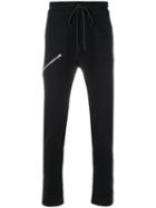 Lost & Found Rooms - Zip Detail Sweat Pants - Men - Cotton - L, Black, Cotton