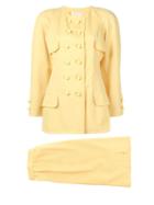 Balenciaga Pre-owned Double Breasted Jacket - Yellow