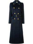 Michael Michael Kors Military Long Coat, Women's, Size: Xs, Blue, Acrylic/polyester/wool