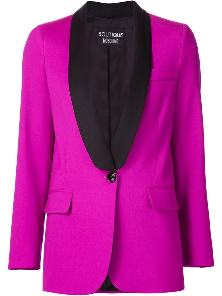 Boutique Moschino Contrast Lapel Blazer