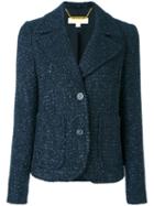 Tweed Jacket, Women's, Size: 0, Blue, Acrylic/polyester/spandex/elastane, Michael Michael Kors