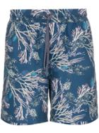 Riz Blythe Seaweed Print Swim Shorts - Blue