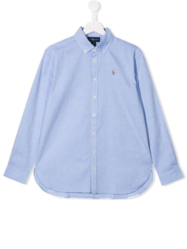 Ralph Lauren Kids Teen Logo Print Shirt - Blue