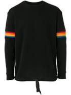 Diesel Rainbow Band Sweatshirt, Men's, Size: Medium, Black, Cotton/polyester