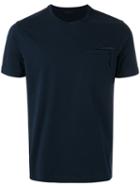 Prada - Panelled T-shirt - Men - Cotton/spandex/elastane - L, Blue, Cotton/spandex/elastane