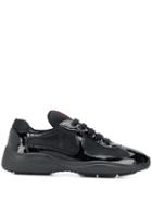 Prada Mesh Panelled Sneakers - Black