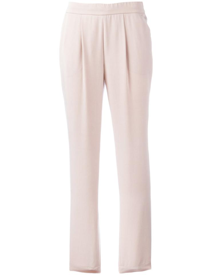 Akris Straight Trousers, Women's, Size: 40, Nude/neutrals, Lyocell/viscose