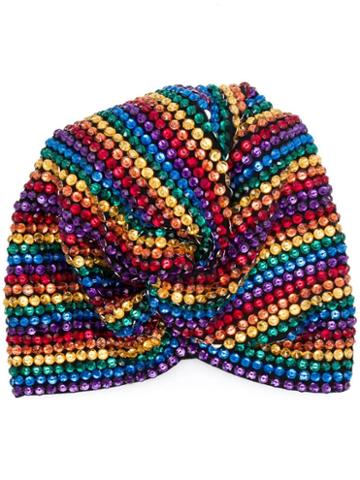 Mary Jane Claverol Olympia Rainbow Turban - Red