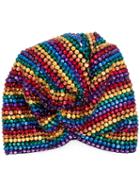 Mary Jane Claverol Olympia Rainbow Turban - Red