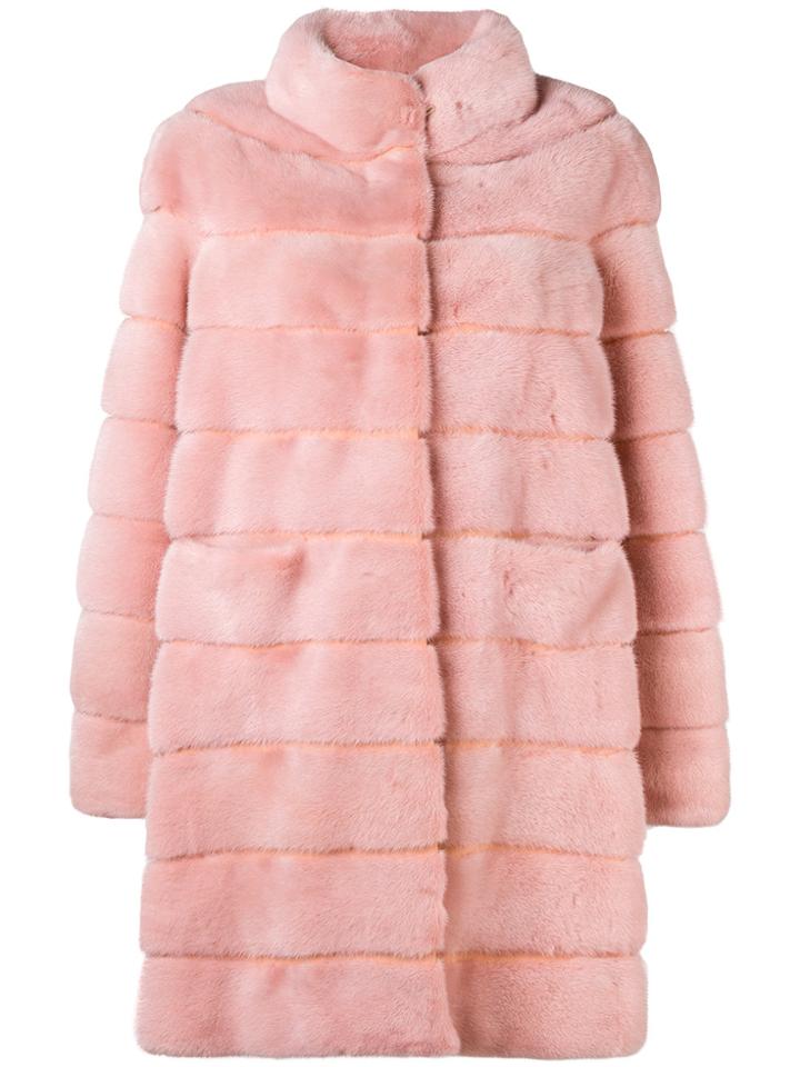 Liska Pocketed Longsleeved Jacket - Pink & Purple