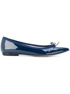 Repetto Pointed Bow Ballerina Shoes - Blue