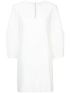 Tibi 3/4 Sleeve Mini Dress - White