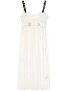 Tu Es Mon Trésor Embroidered Tulle Dress - Nude & Neutrals