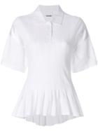 Koché Shortsleeved Peplum Shirt - White