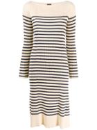 Jean Paul Gaultier Pre-owned Matelot Striped Dress - Neutrals