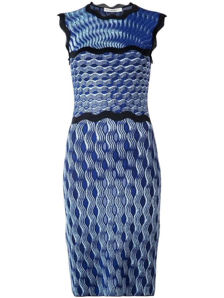 Mary Katrantzou 'swisher' Dress, Women's, Size: 12, Blue, Viscose/silk/polyester