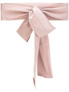 Sara Roka - Tie Belt - Women - Cotton/viscose - One Size, Nude/neutrals, Cotton/viscose