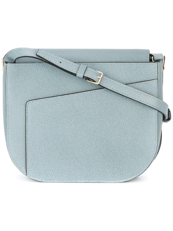 Valextra Twist Crossbody Bag - Blue