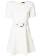 Twin-set Belted Dress - White