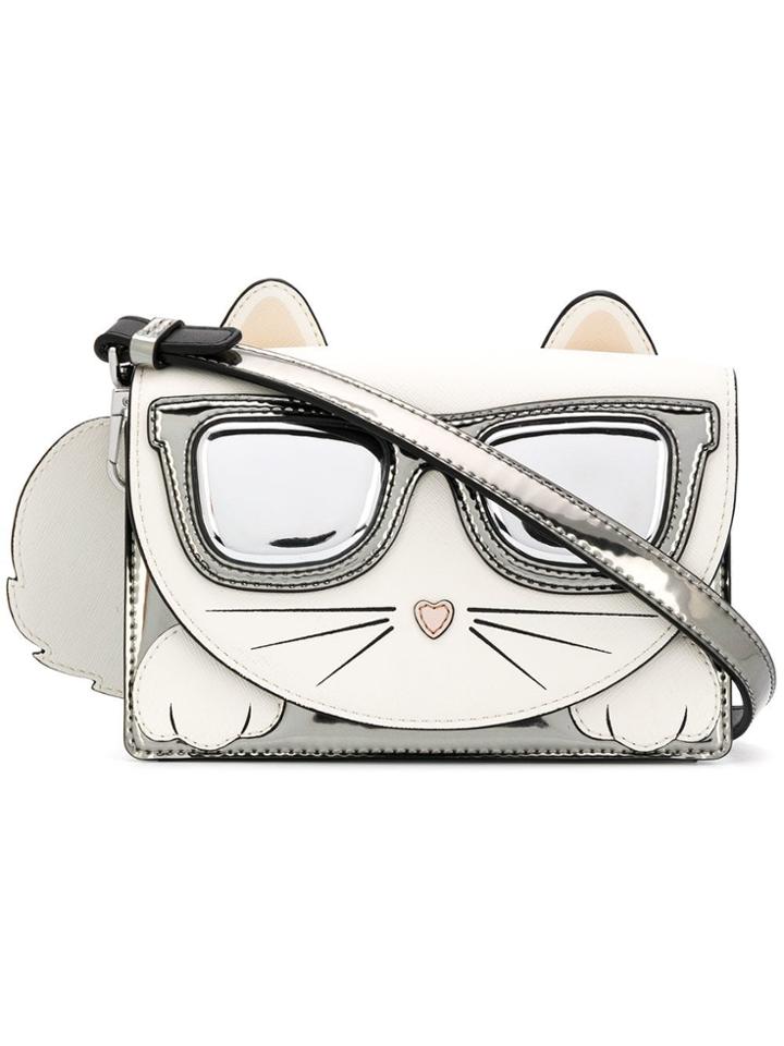 Karl Lagerfeld K/ikonik Choupette Crossbody Bag - White