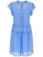 Nk Silk Lace Dress - Blue