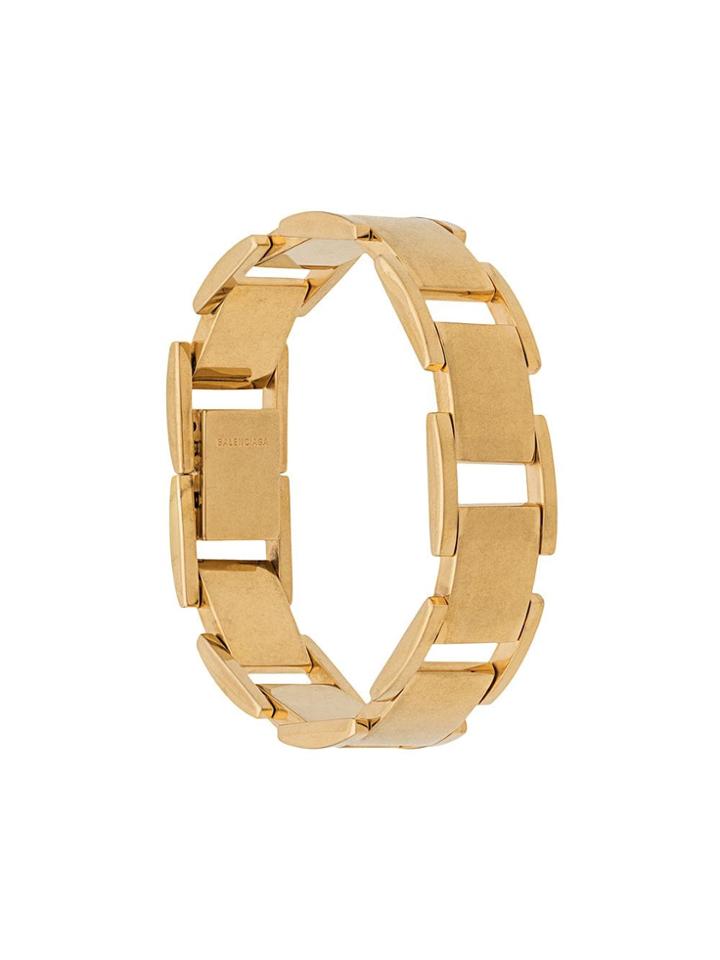 Balenciaga Chain Link Flat Bracelet - Gold
